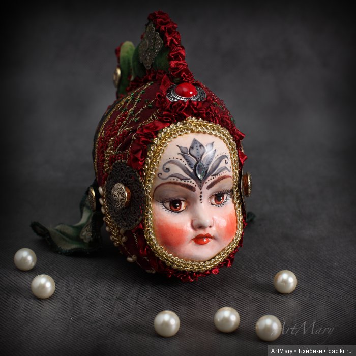 Рыбка "Arizona Dream" — Авторские куклы в антикварном стиле: будуарные (фото 5)