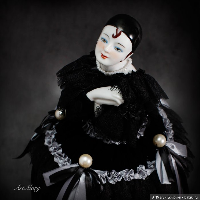 Half doll "Ваши пальцы пахнут ладаном..." игольница шкатулка (фото 8)