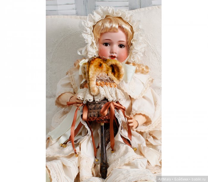 Marotte "Слон Соломон" — Авторские куклы в антикварном стиле: будуарные (фото 4)