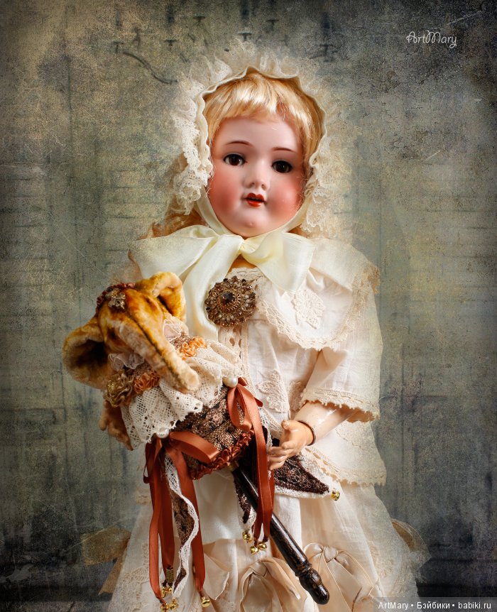 Marotte "Слон Соломон" — Авторские куклы в антикварном стиле: будуарные (фото 2)