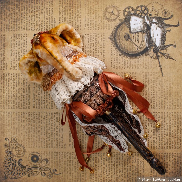 Marotte "Слон Соломон" — Авторские куклы в антикварном стиле: будуарные (фото 10)