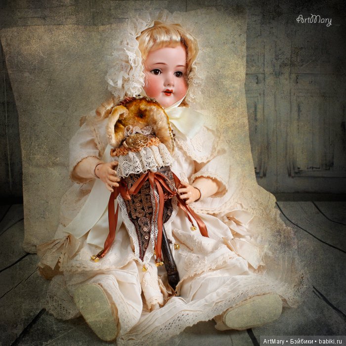 Marotte "Слон Соломон" — Авторские куклы в антикварном стиле: будуарные (фото 3)
