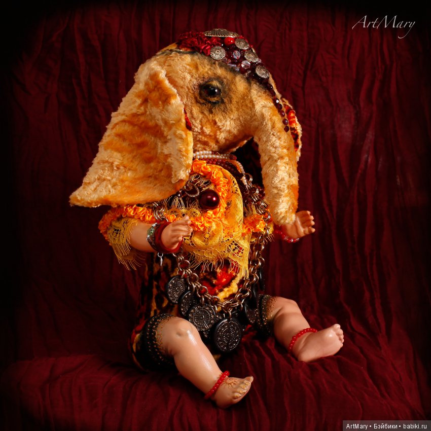 Мой Ганеша, кукла ручной работы | Бэйбики Мой Ганеша, кукла ручной работы