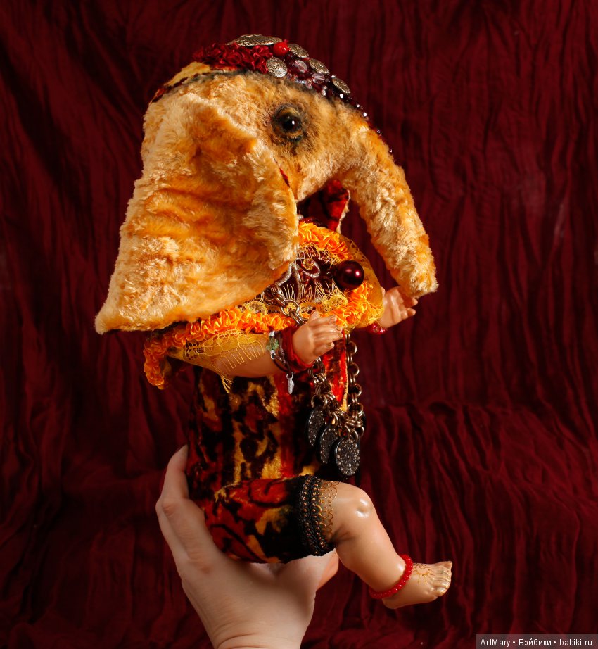 Мой Ганеша, кукла ручной работы | Бэйбики Мой Ганеша, кукла ручной работы (фото 3)