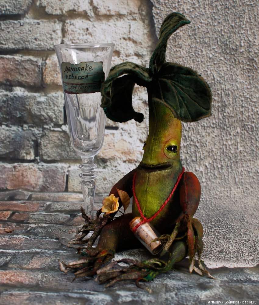 Мандрагора Rebecca — Текстильные игрушки и примитивы: кофейные (фото 6)