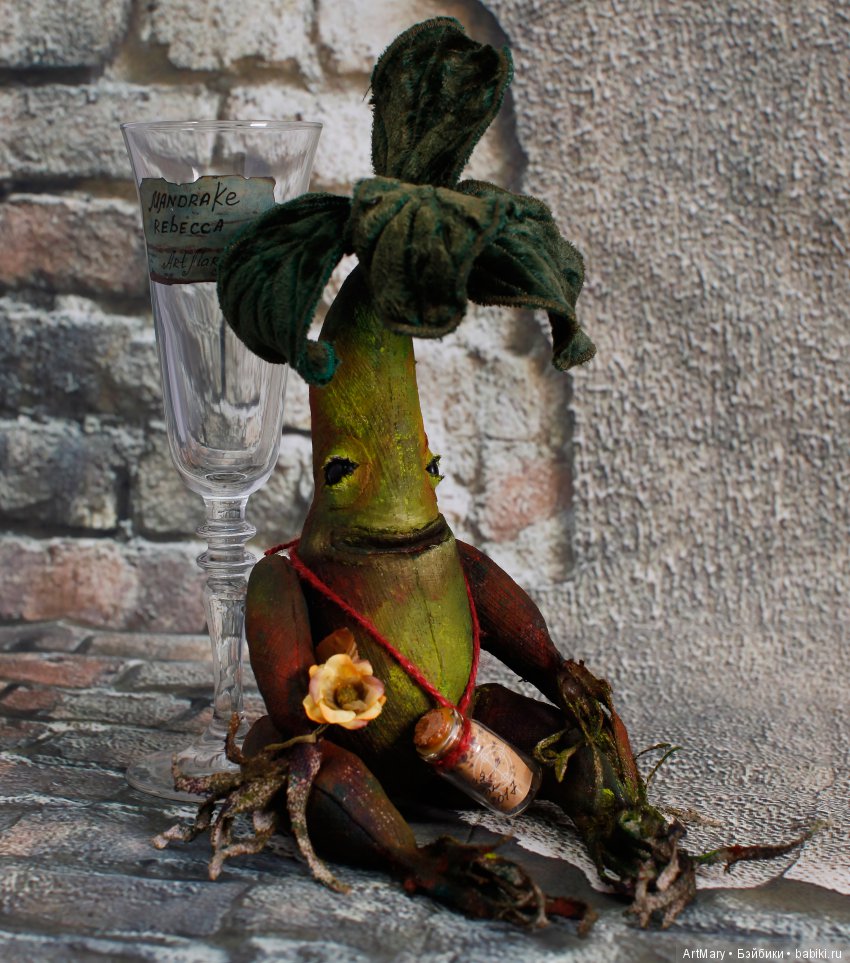 Мандрагора Rebecca — Текстильные игрушки и примитивы: кофейные (фото 4)