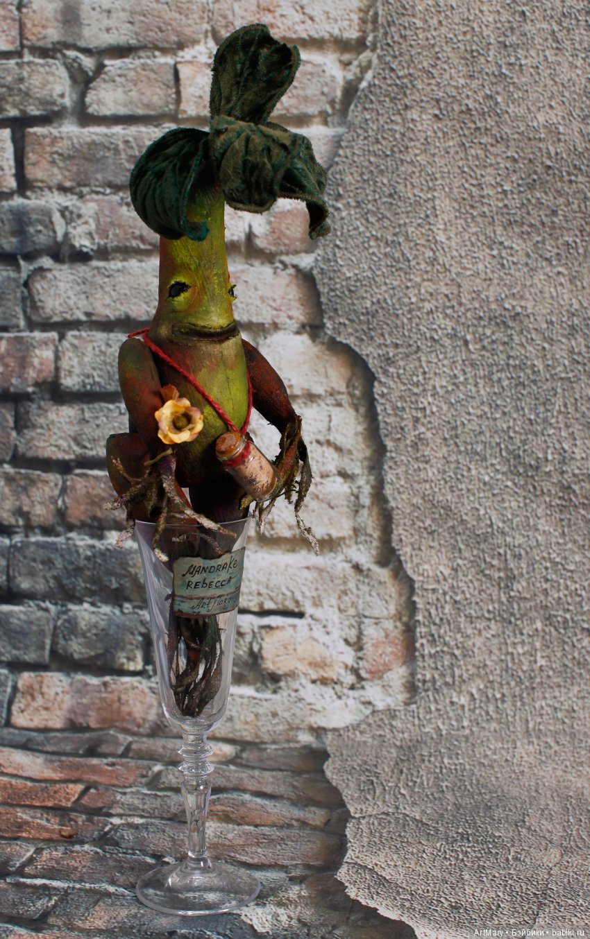 Мандрагора Rebecca — Текстильные игрушки и примитивы: кофейные (фото 9)