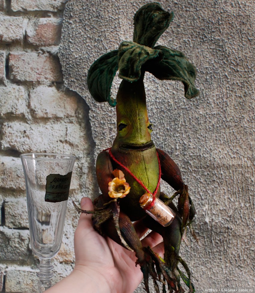 Мандрагора Rebecca — Текстильные игрушки и примитивы: кофейные