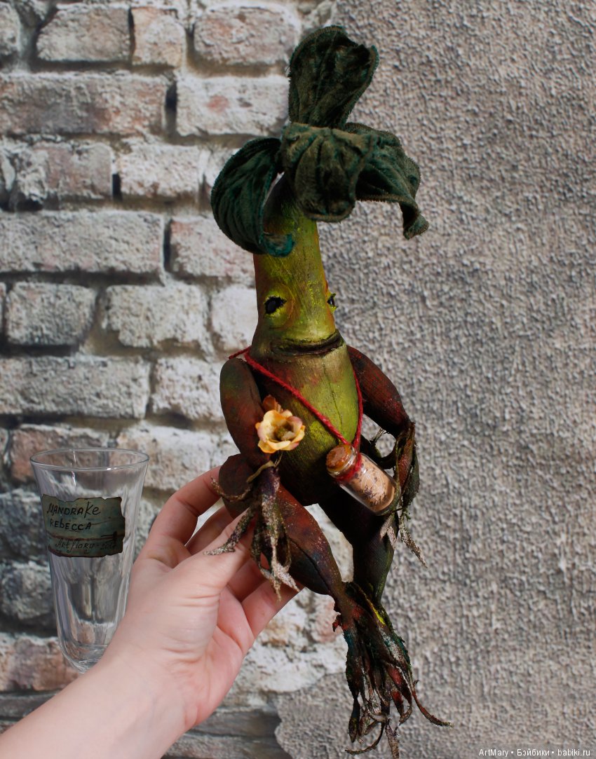 Мандрагора Rebecca — Текстильные игрушки и примитивы: кофейные (фото 10)