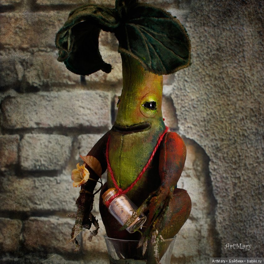 Мандрагора Rebecca — Текстильные игрушки и примитивы: кофейные