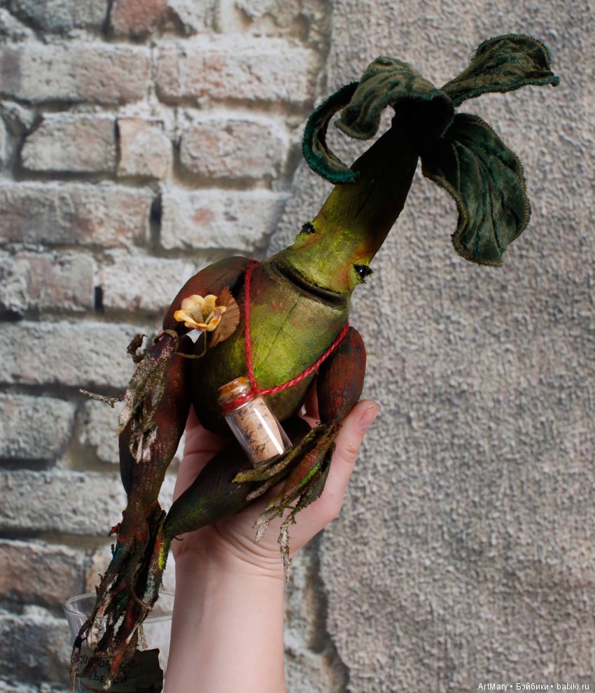 Мандрагора Rebecca — Текстильные игрушки и примитивы: кофейные (фото 5)