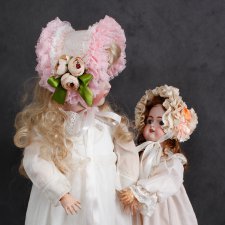 Летние боннеты для антикварных кукол