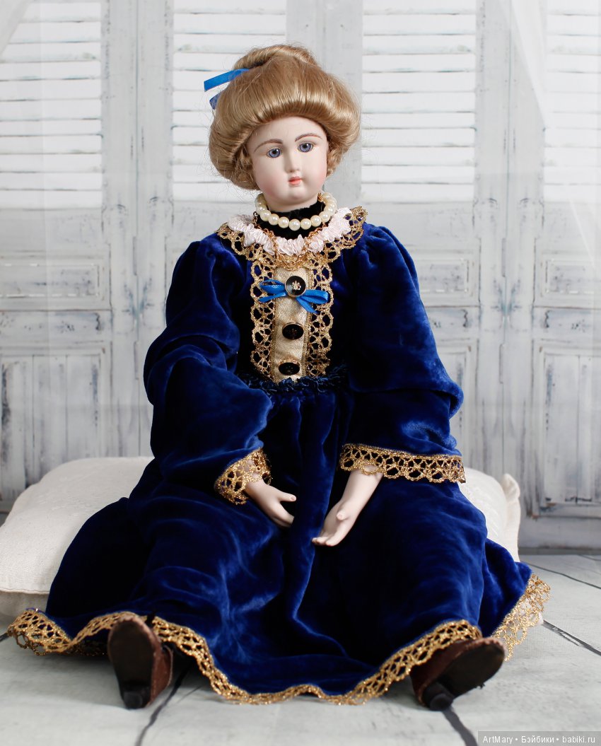 Будуарная кукла Дороти — Авторские куклы в антикварном стиле: будуарные (фото 4)