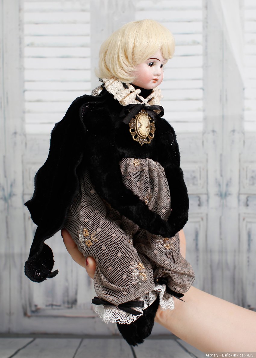 Черный принц — Авторские куклы в антикварном стиле: будуарные (фото 9)