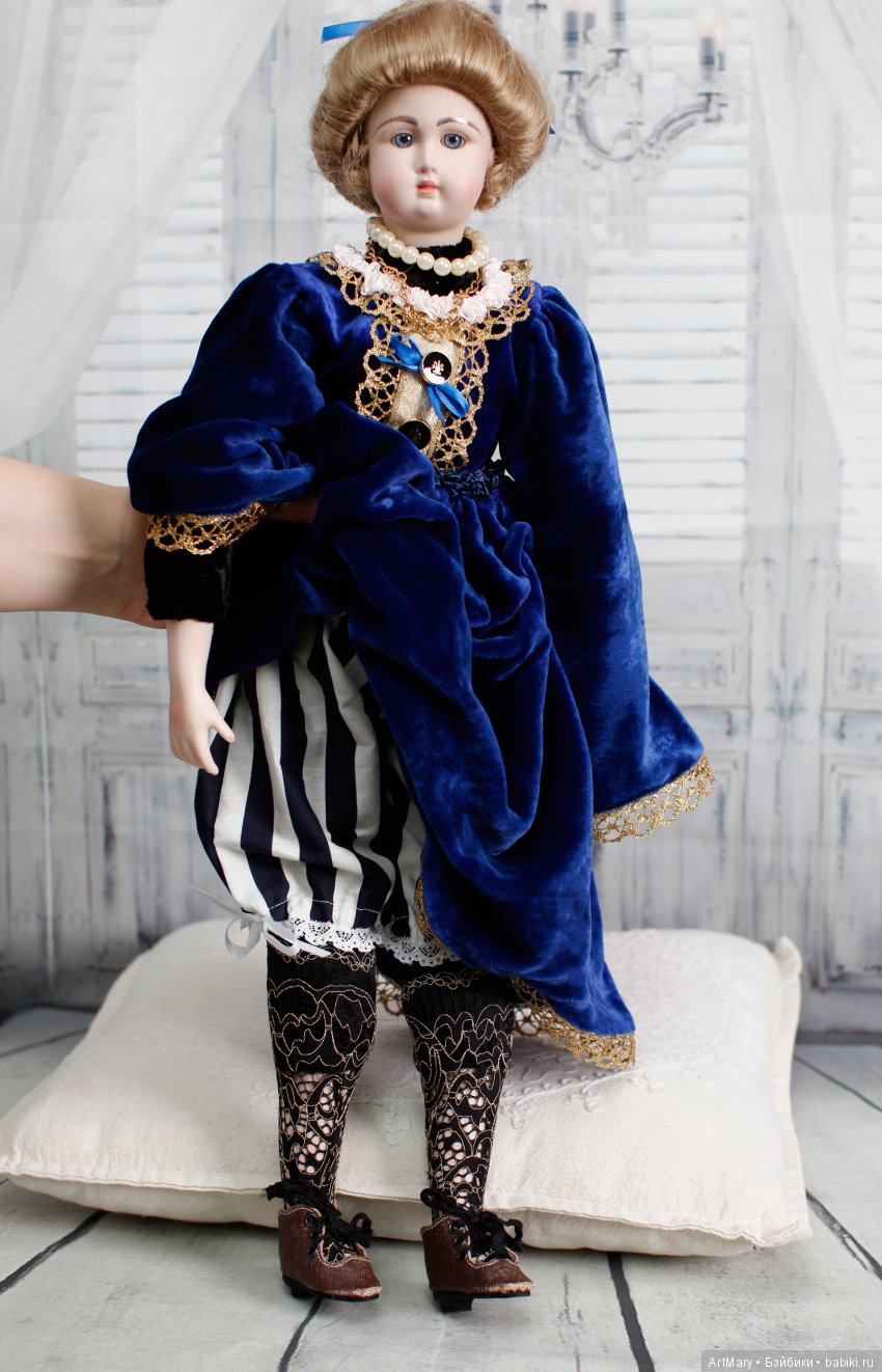 Будуарная кукла Дороти — Авторские куклы в антикварном стиле: будуарные (фото 8)