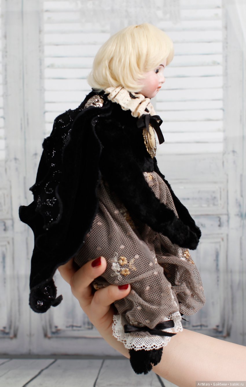 Черный принц — Авторские куклы в антикварном стиле: будуарные (фото 7)