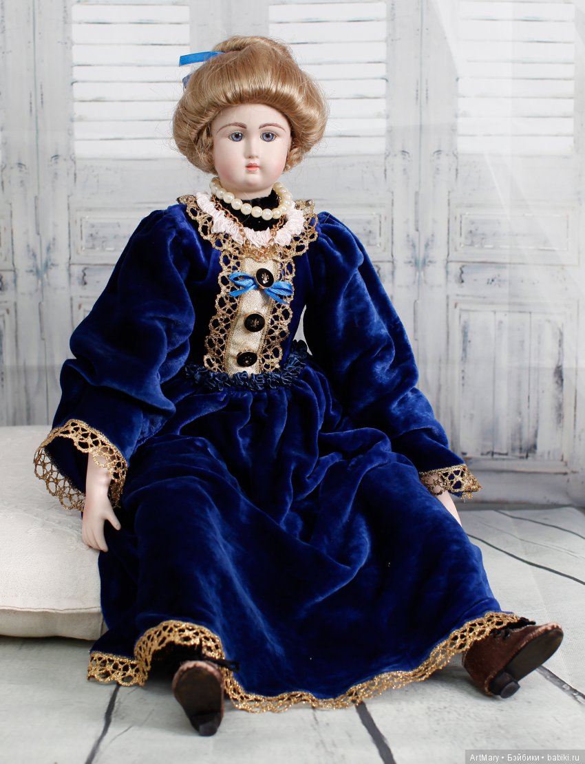 Будуарная кукла Дороти — Авторские куклы в антикварном стиле: будуарные