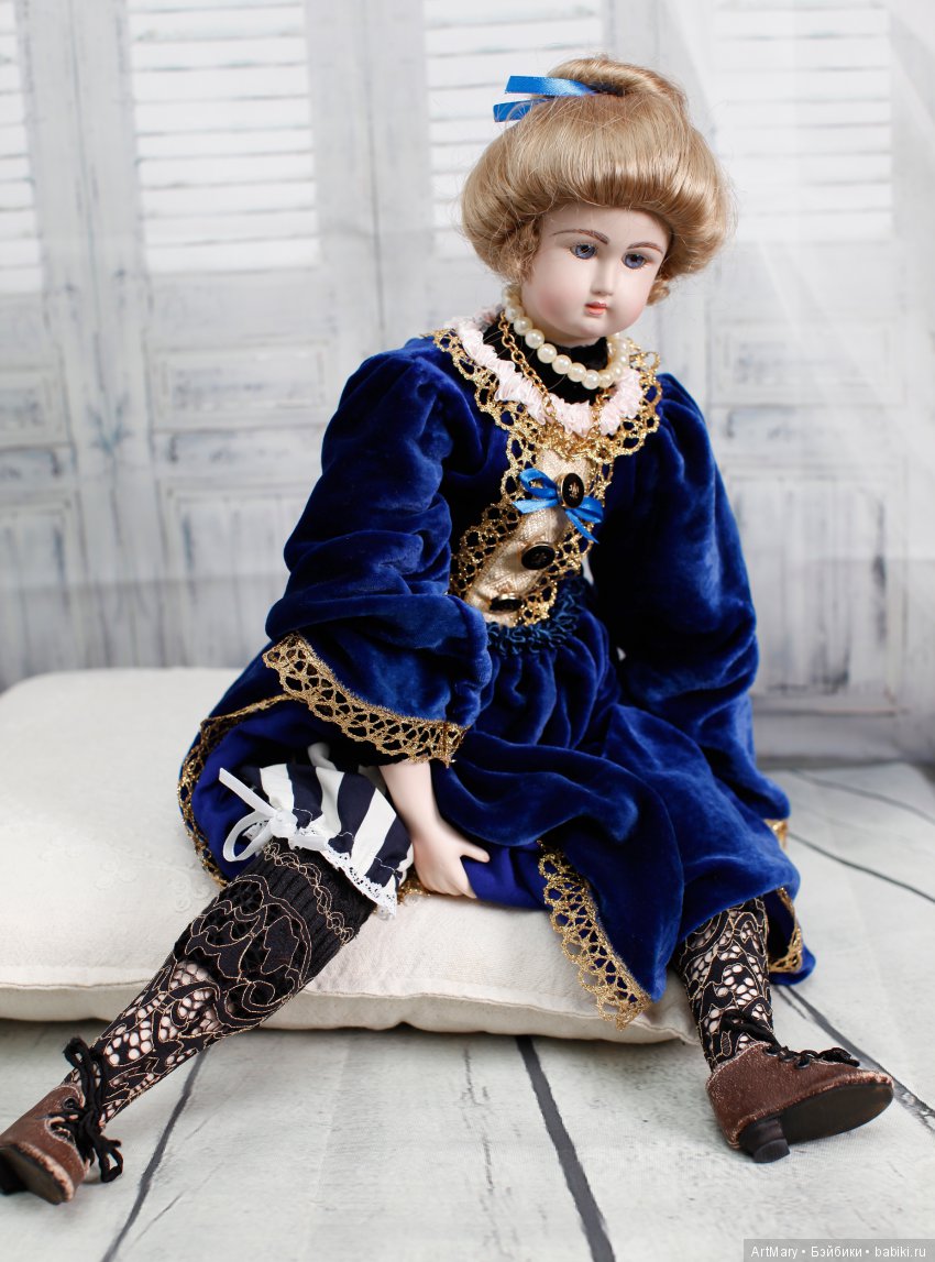 Будуарная кукла Дороти — Авторские куклы в антикварном стиле: будуарные (фото 9)