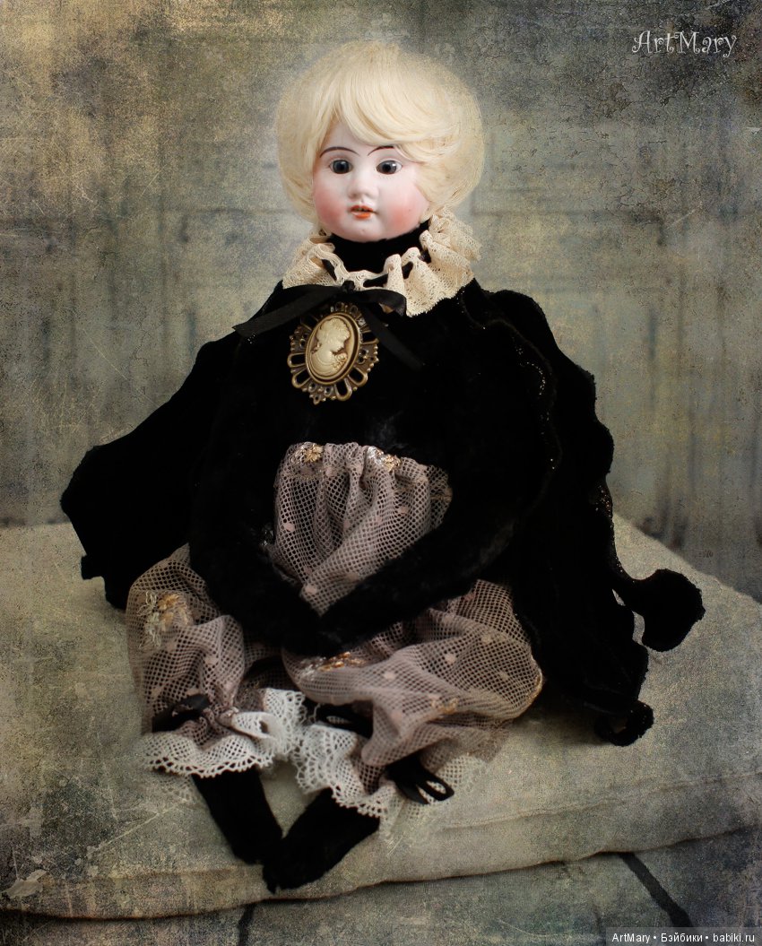 Черный принц — Авторские куклы в антикварном стиле: будуарные (фото 3)