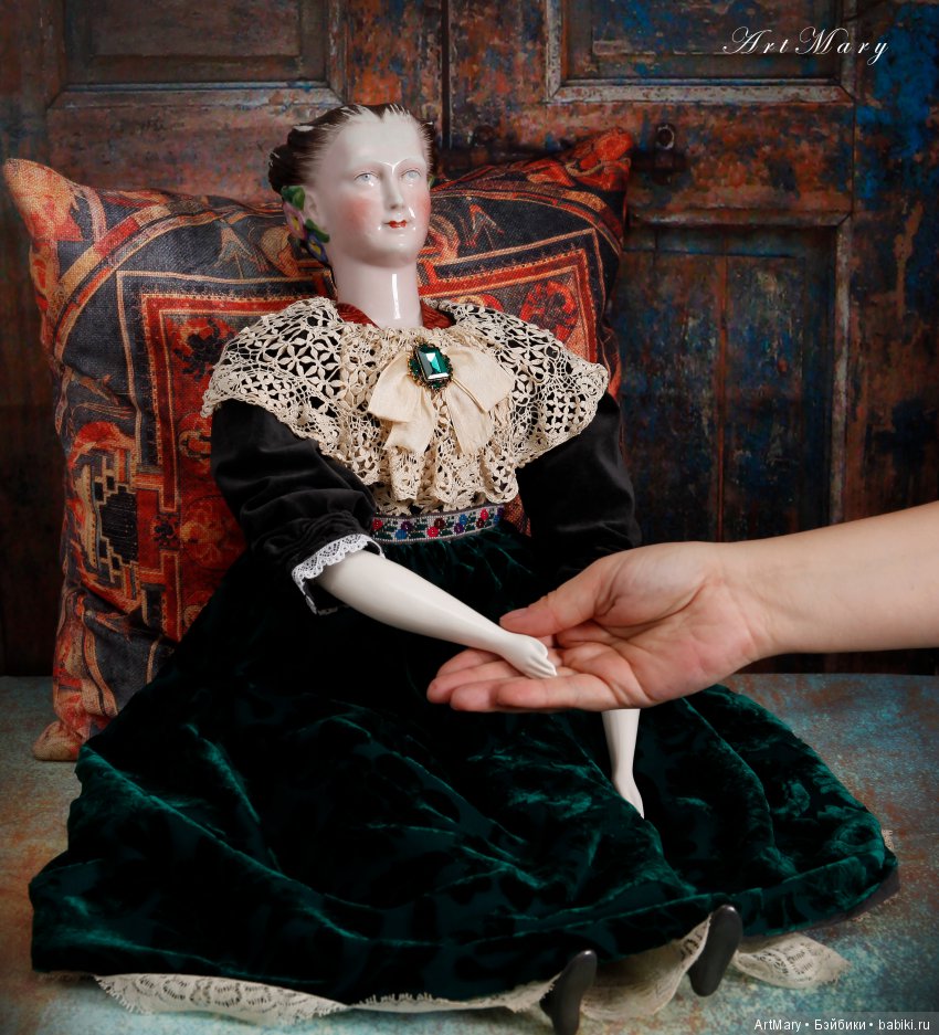 China head doll Schlaggenwald "Morning glory"