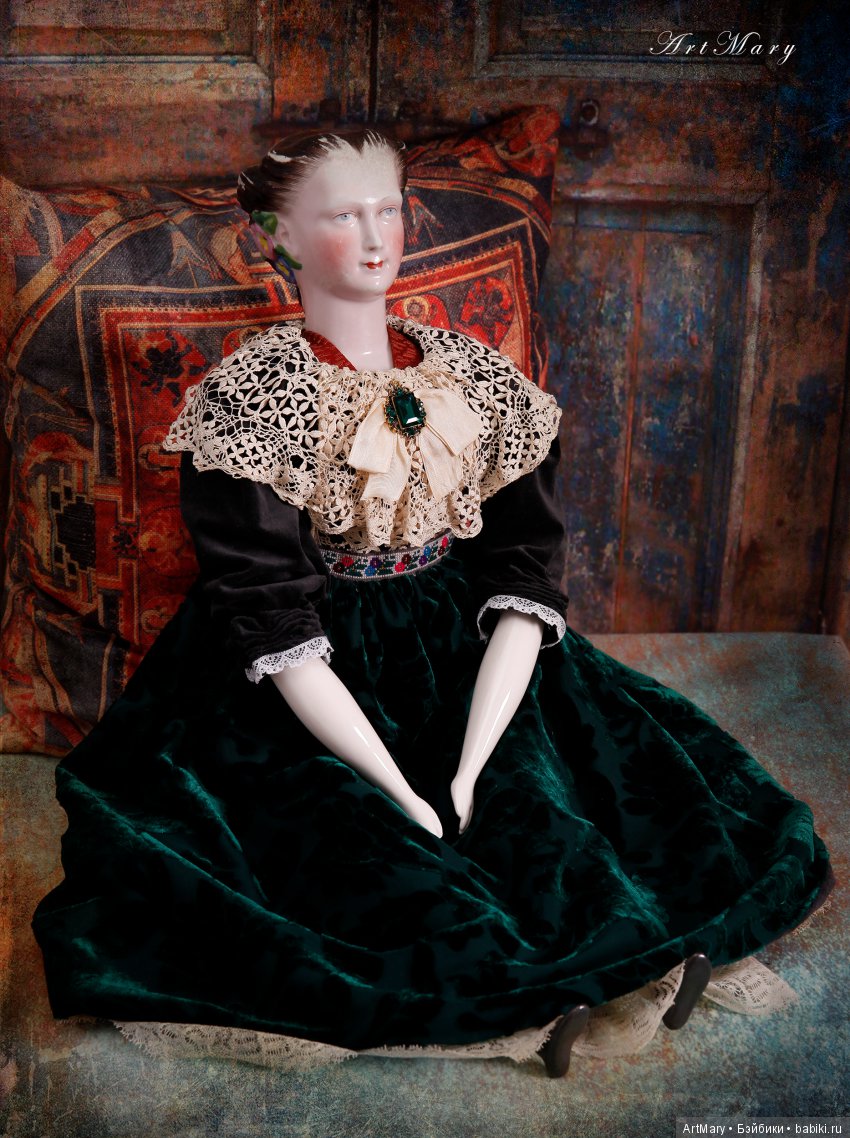 China head doll Schlaggenwald "Morning glory"