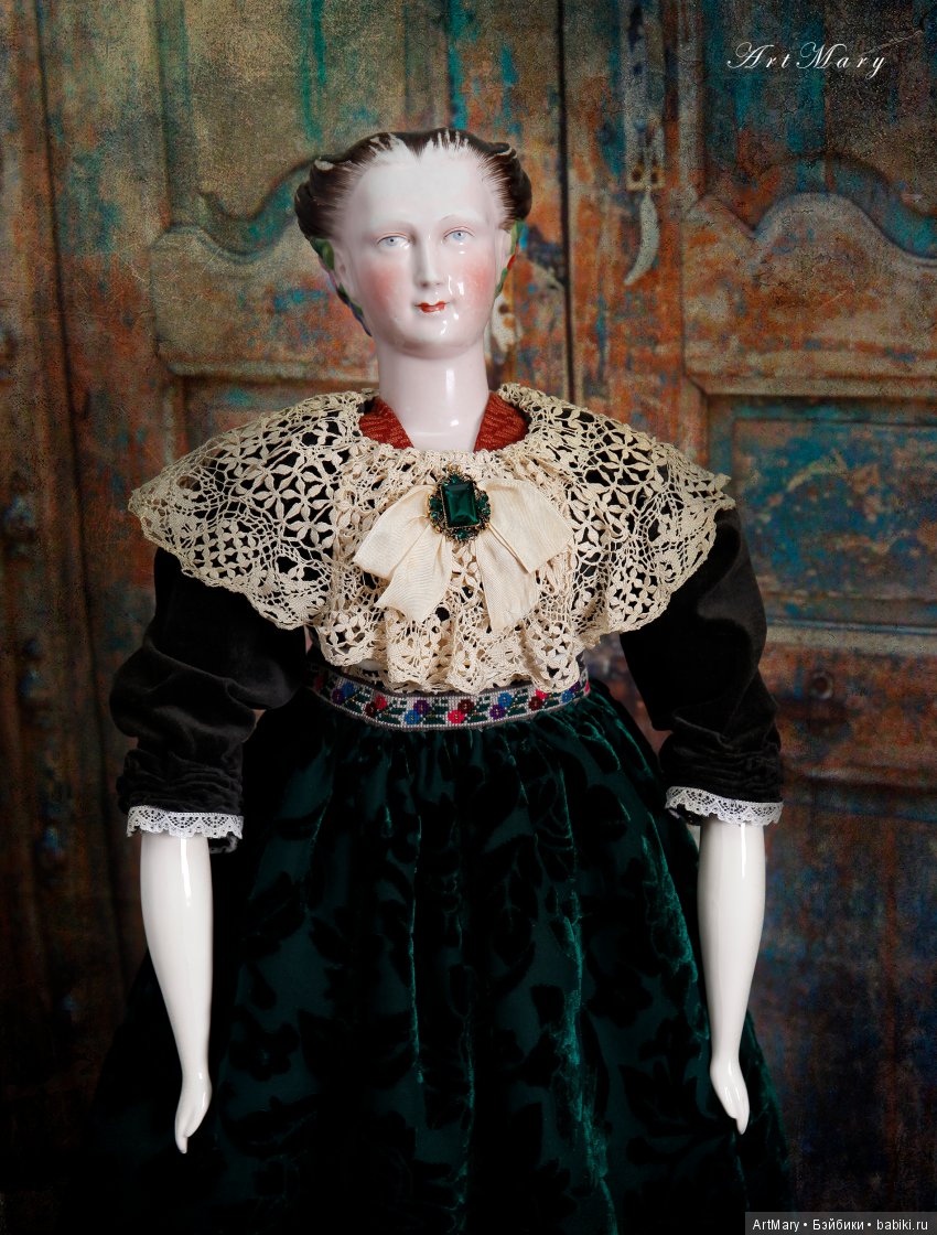 China head doll Schlaggenwald "Morning glory"