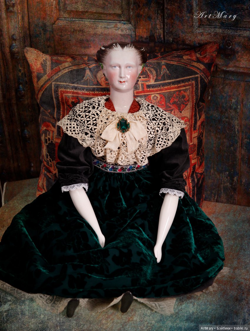 China head doll Schlaggenwald "Morning glory"