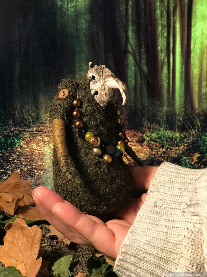 Дух осеннего леса — Текстильные игрушки и примитивы: кофейные (фото 5)