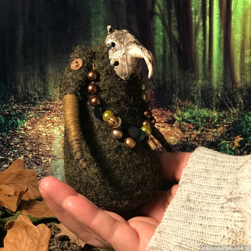 Дух осеннего леса — Текстильные игрушки и примитивы: кофейные