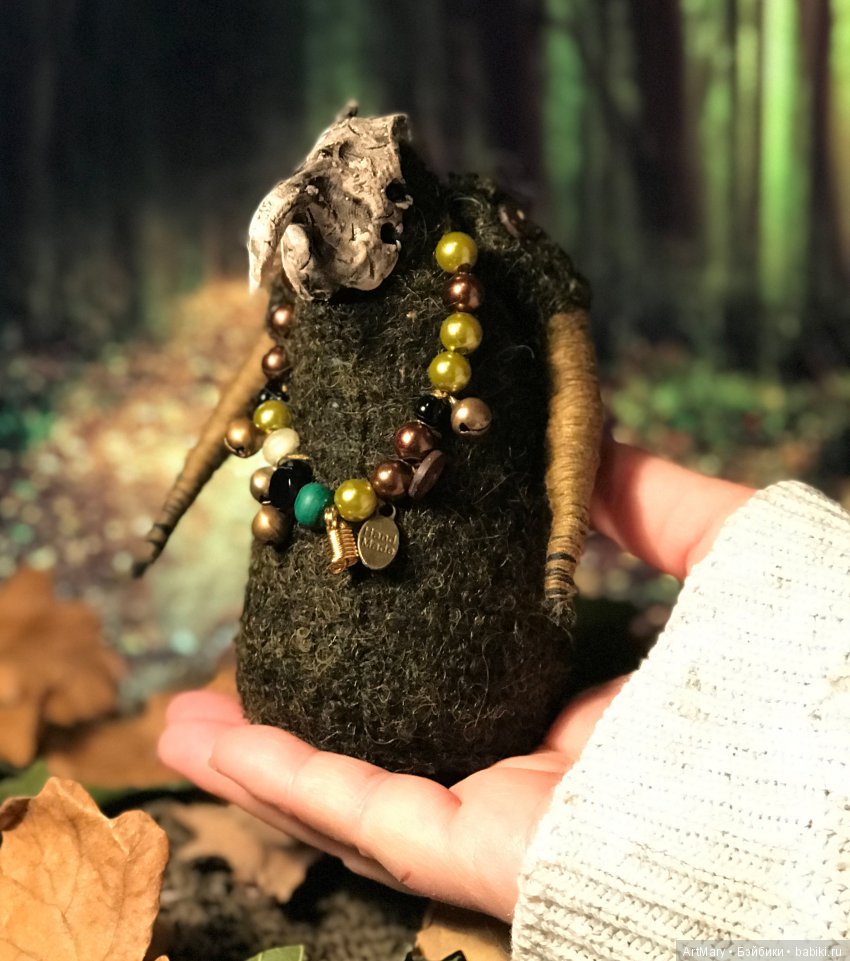 Дух осеннего леса — Текстильные игрушки и примитивы: кофейные (фото 9)