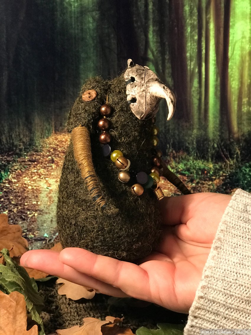 Дух осеннего леса — Текстильные игрушки и примитивы: кофейные (фото 10)