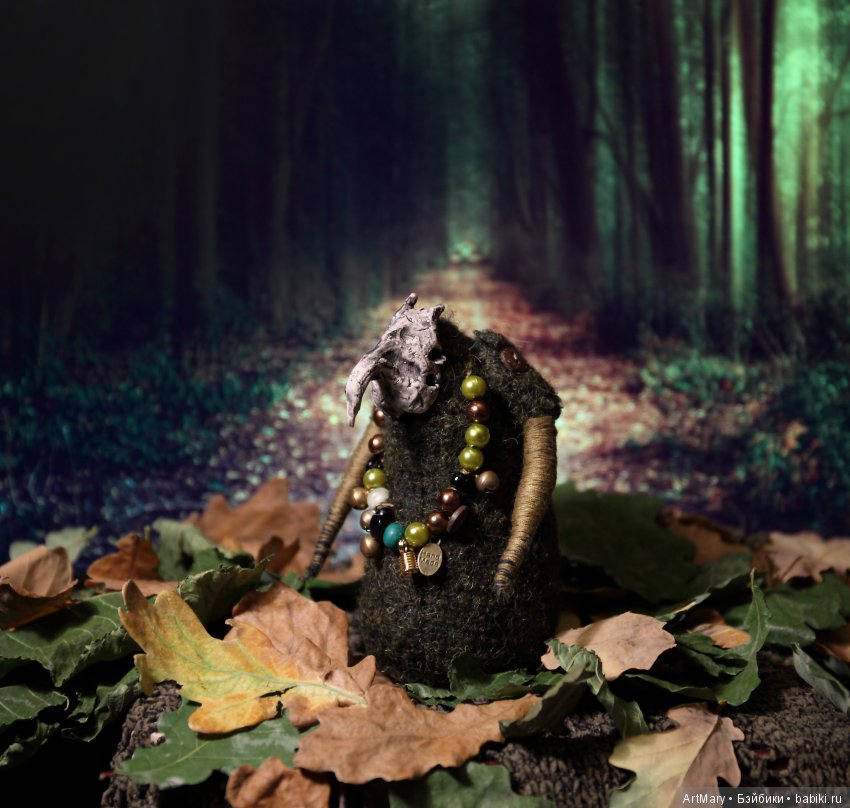 Дух осеннего леса — Текстильные игрушки и примитивы: кофейные (фото 2)