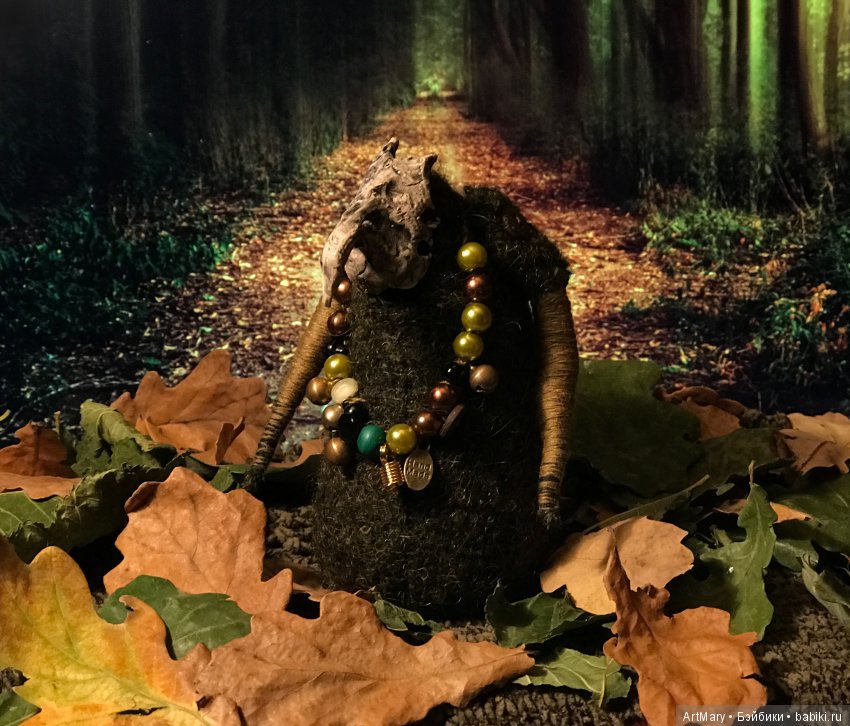 Дух осеннего леса — Текстильные игрушки и примитивы: кофейные (фото 7)