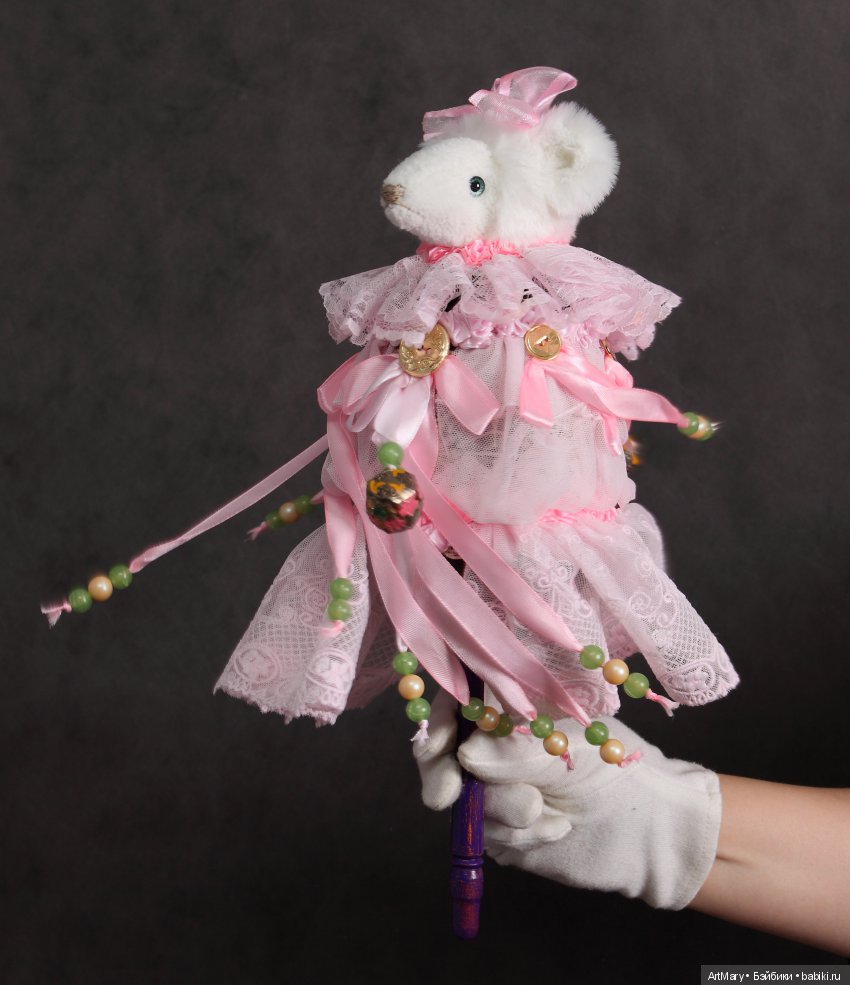 Мышка "Розовое облако" — Авторские мишки Тедди и друзья: фото (фото 4)