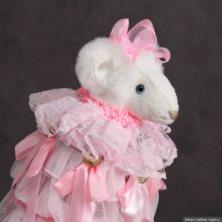 Мышка "Розовое облако" — Авторские мишки Тедди и друзья: фото (фото 8)
