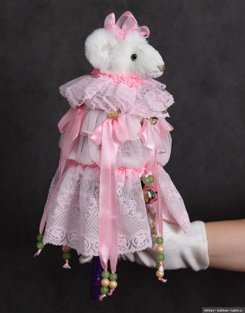Мышка "Розовое облако" — Авторские мишки Тедди и друзья: фото
