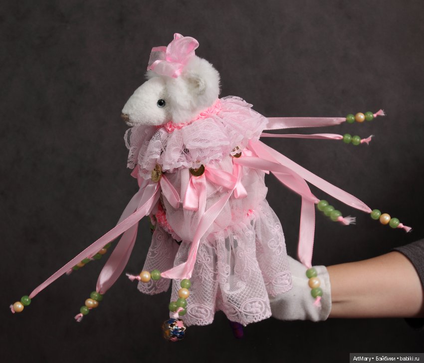 Мышка "Розовое облако" — Авторские мишки Тедди и друзья: фото