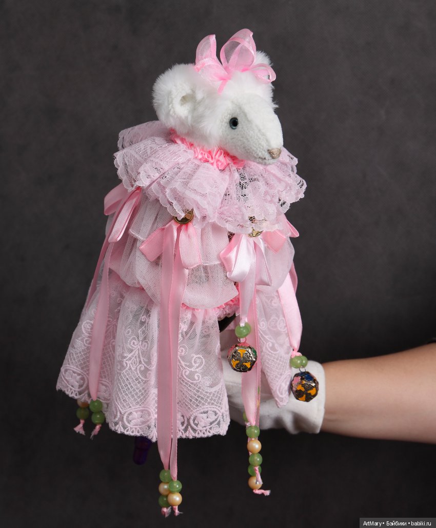 Мышка "Розовое облако" — Авторские мишки Тедди и друзья: фото