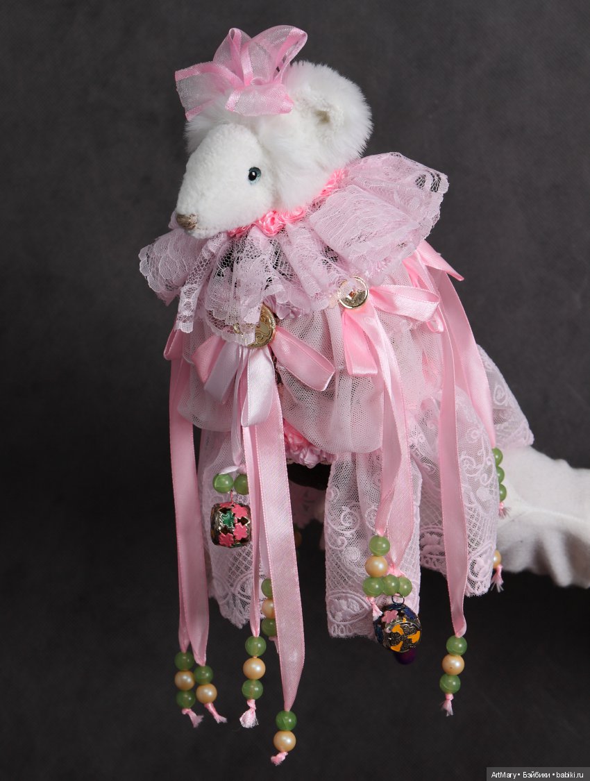 Мышка "Розовое облако" — Авторские мишки Тедди и друзья: фото (фото 10)