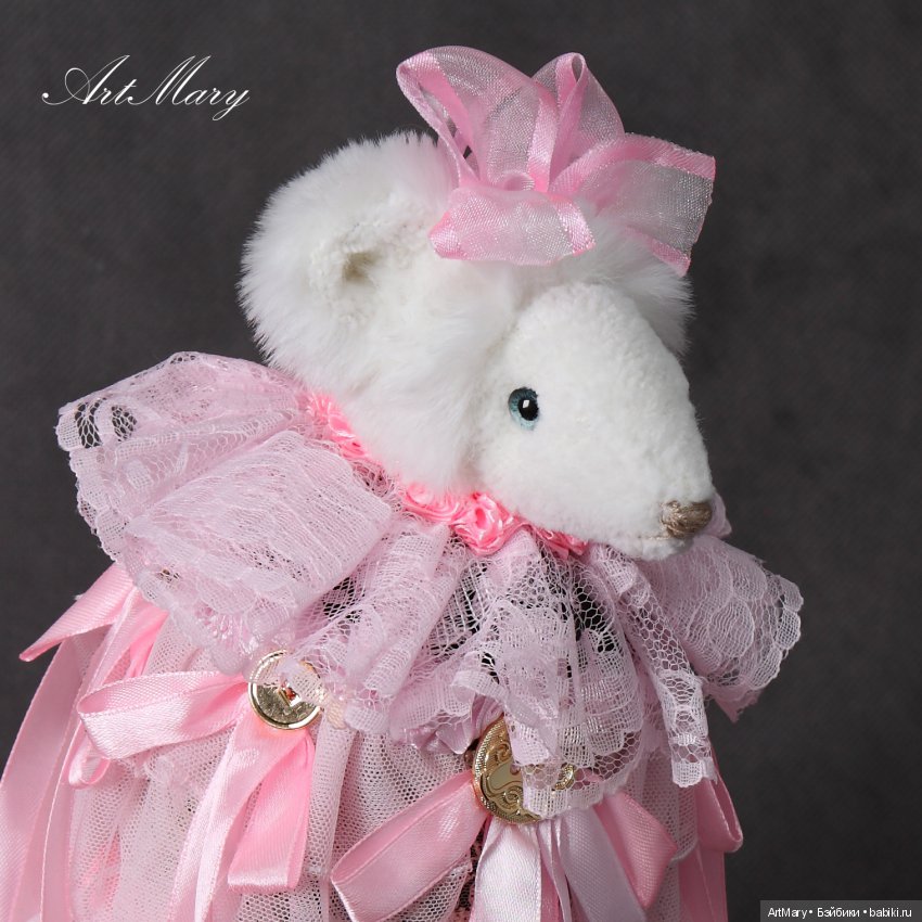 Мышка "Розовое облако" — Авторские мишки Тедди и друзья: фото