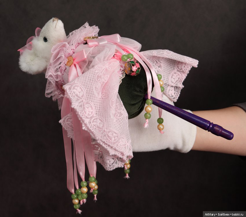 Мышка "Розовое облако" — Авторские мишки Тедди и друзья: фото (фото 6)