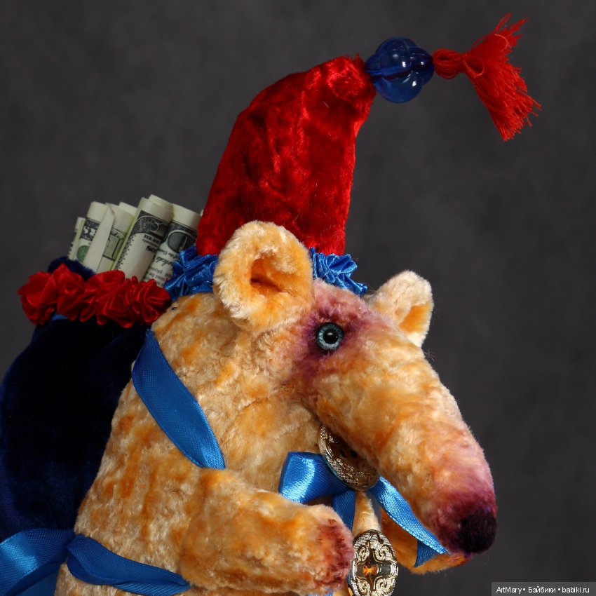 Освальд-денежная крыса — Авторские игрушки из разных материалов: синельная проволока