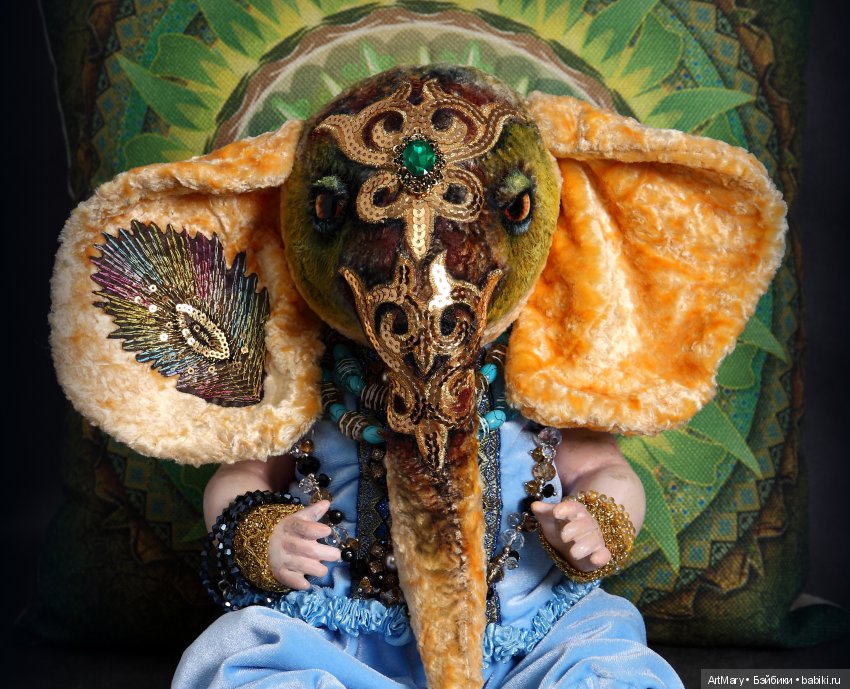 Ганапати | Бэйбики Ганапати — Авторские игрушки из разных материалов: синельная проволока (фото 10)