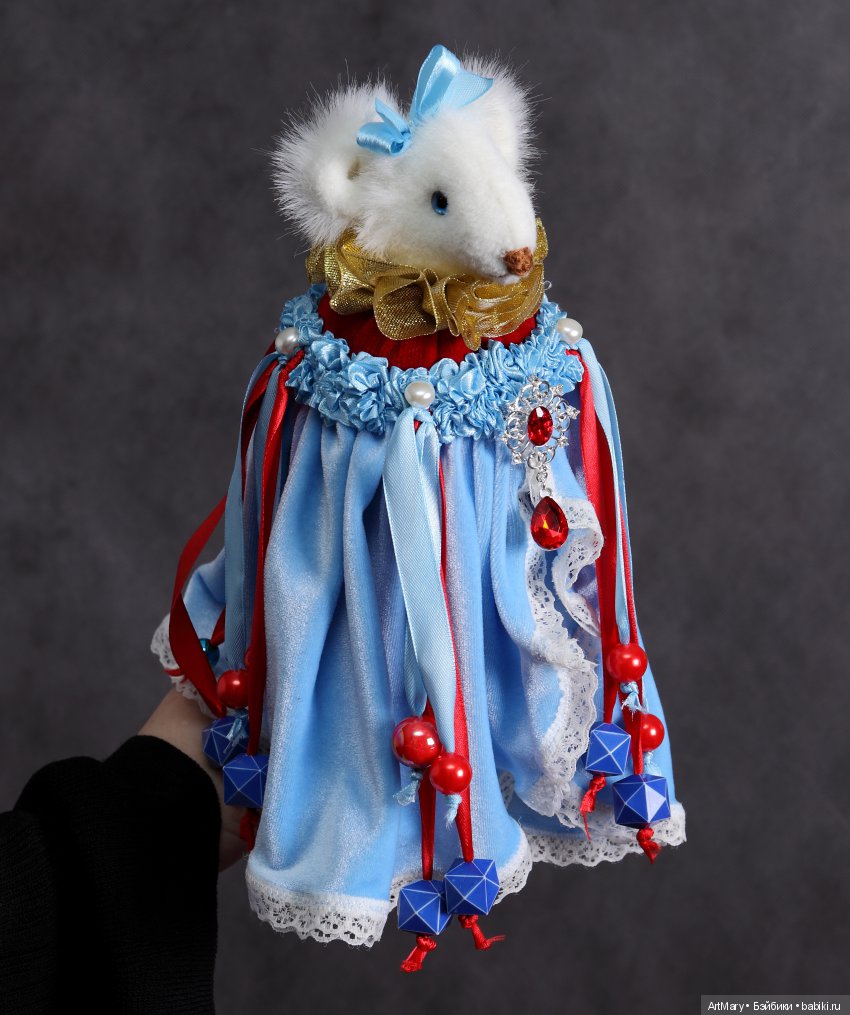 Мышка Принцесса — Текстильные игрушки и примитивы: кофейные (фото 7)