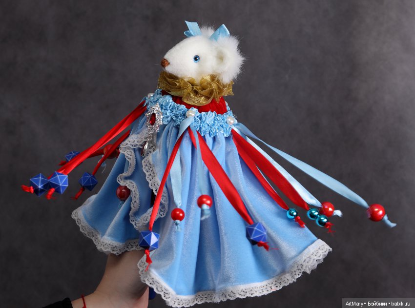 Мышка Принцесса — Текстильные игрушки и примитивы: кофейные (фото 2)