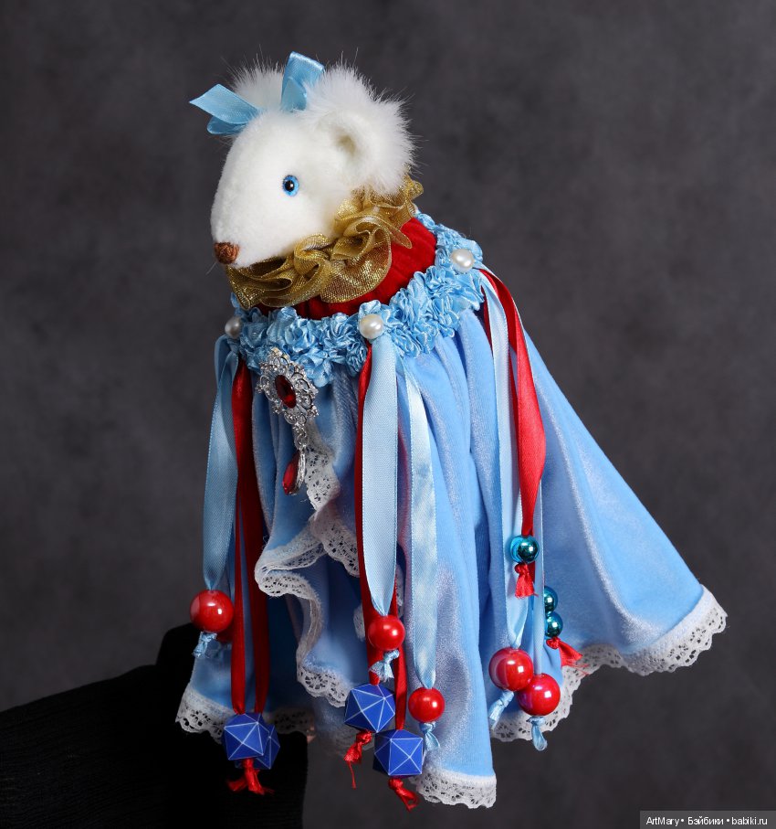 Мышка Принцесса — Текстильные игрушки и примитивы: кофейные (фото 9)