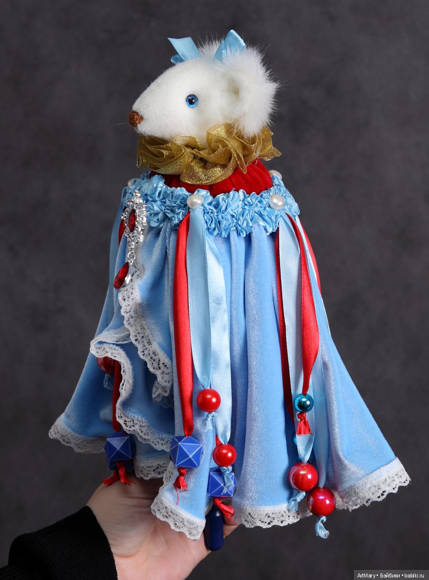 Мышка Принцесса — Текстильные игрушки и примитивы: кофейные (фото 5)