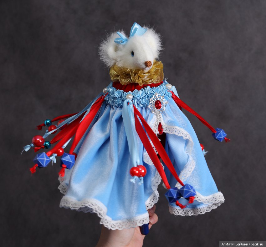 Мышка Принцесса — Текстильные игрушки и примитивы: кофейные