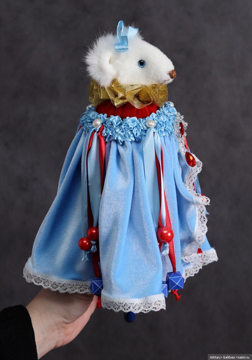 Мышка Принцесса — Текстильные игрушки и примитивы: кофейные (фото 6)