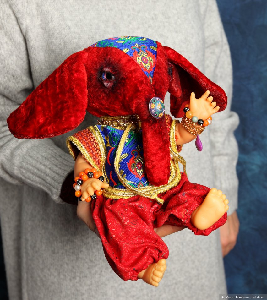 Ganapati Mascot — Авторские текстильные куклы: Вальдорфские (фото 9)